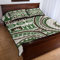 Hawaiian Hibiscus Tribal Vintage Motif Quilt Bed Set Ver 7 LT9 - Polynesian Pride