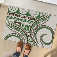 Hawaiian Hibiscus Tribal Vintage Motif Rubber Doormat Ver 7 LT9 - Polynesian Pride