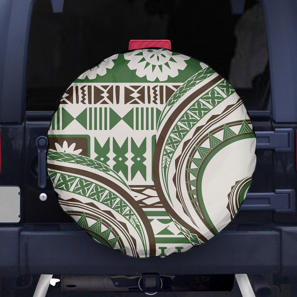 Hawaiian Hibiscus Tribal Vintage Motif Spare Tire Cover Ver 7 LT9 - Polynesian Pride