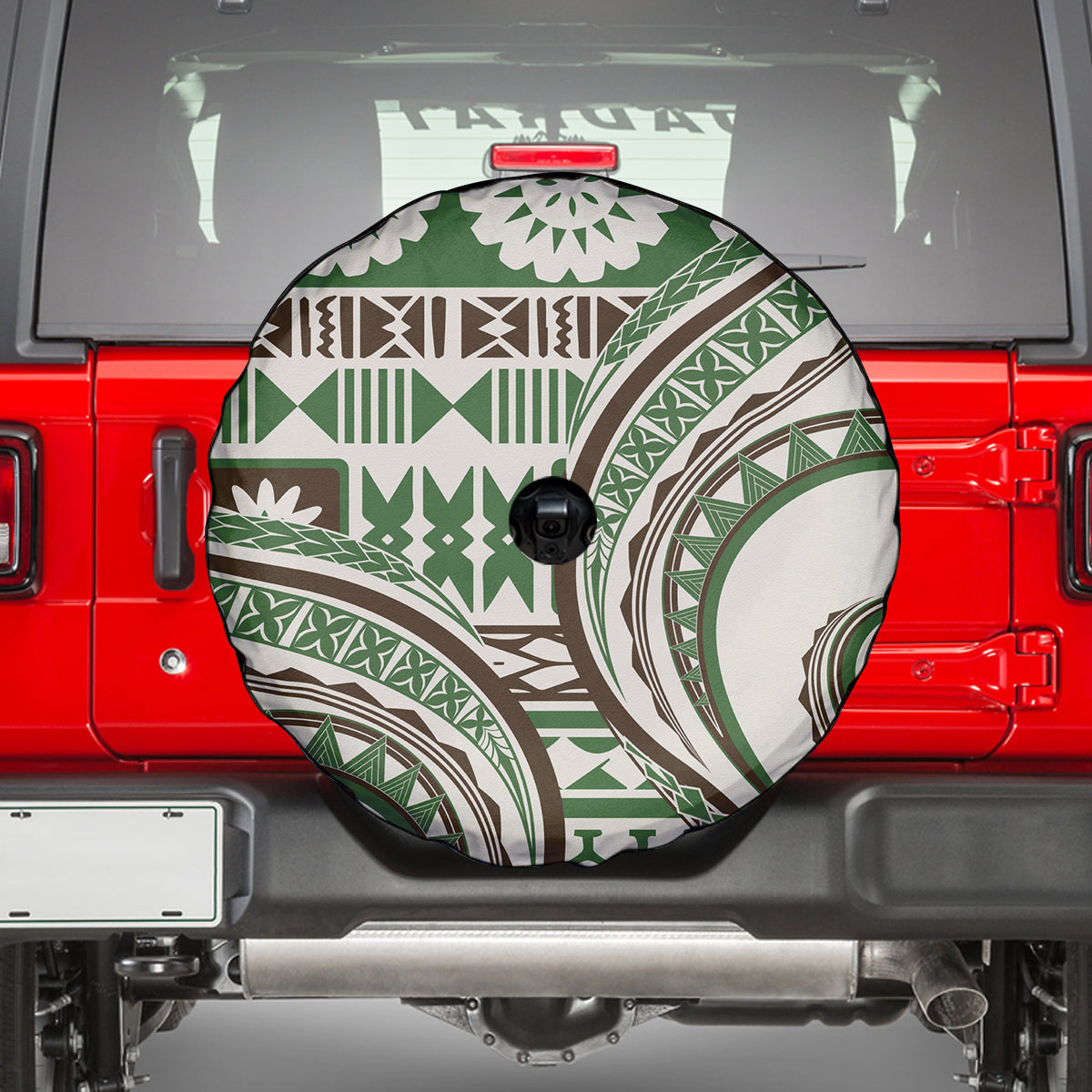 Hawaiian Hibiscus Tribal Vintage Motif Spare Tire Cover Ver 7 LT9 - Polynesian Pride