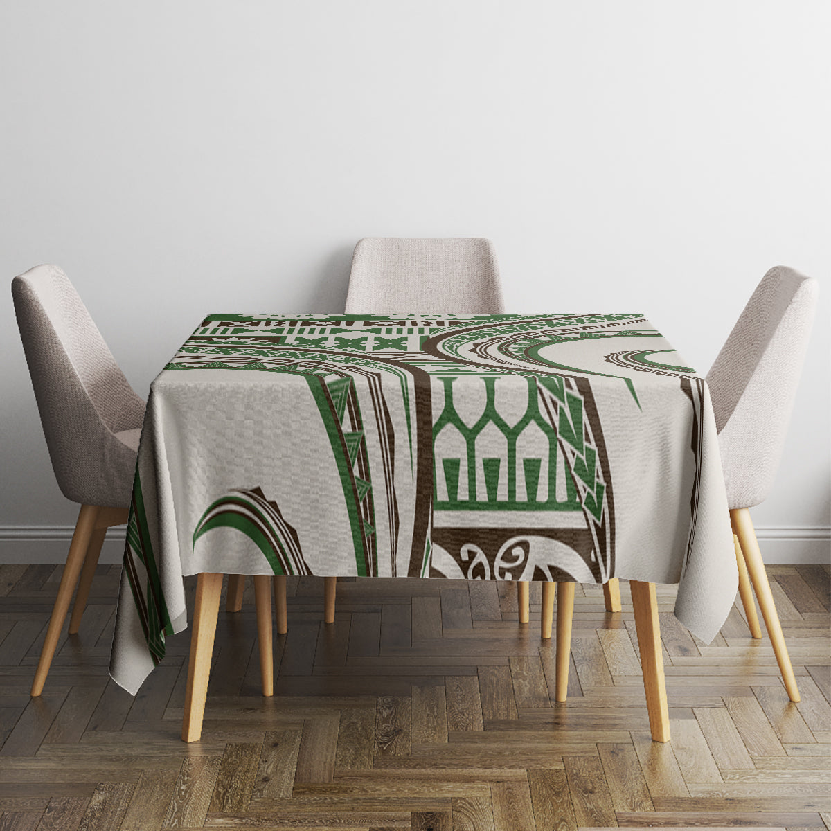 Hawaiian Hibiscus Tribal Vintage Motif Tablecloth Ver 7 LT9 - Polynesian Pride