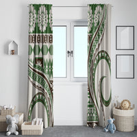Hawaiian Hibiscus Tribal Vintage Motif Window Curtain Ver 7 LT9 - Polynesian Pride