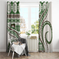 Hawaiian Hibiscus Tribal Vintage Motif Window Curtain Ver 7 LT9 - Polynesian Pride