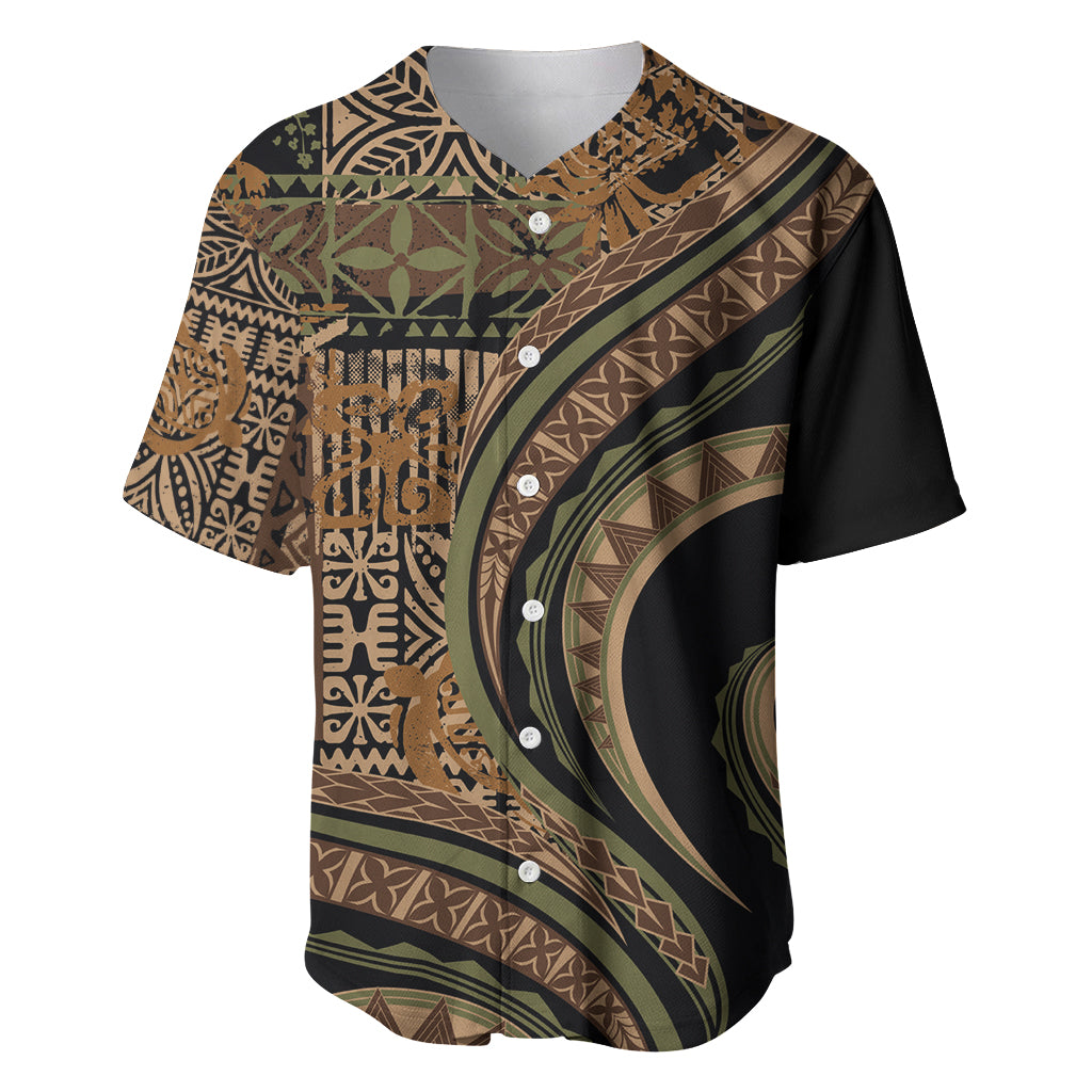 Hawaiian Hibiscus Tribal Vintage Motif Baseball Jersey Ver 8