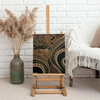 Hawaiian Hibiscus Tribal Vintage Motif Canvas Wall Art Ver 8 LT9 - Polynesian Pride