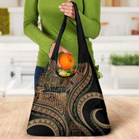 Hawaiian Hibiscus Tribal Vintage Motif Grocery Bag Ver 8 LT9 - Polynesian Pride