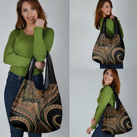 Hawaiian Hibiscus Tribal Vintage Motif Grocery Bag Ver 8 LT9 - Polynesian Pride