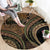 Hawaiian Hibiscus Tribal Vintage Motif Round Carpet Ver 8