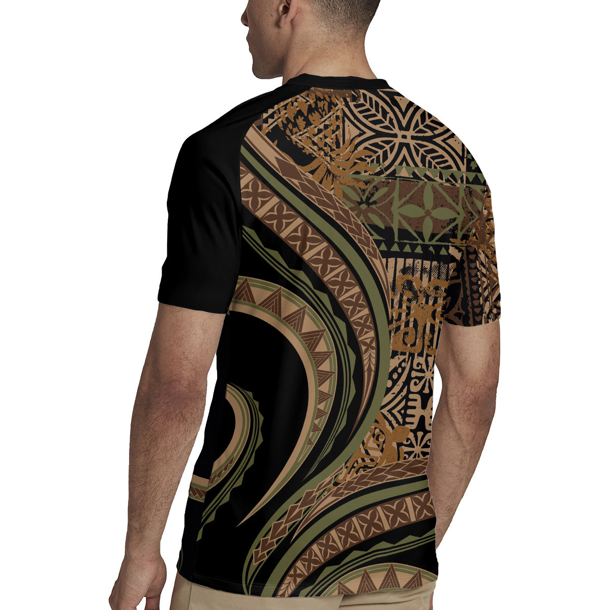 Hawaiian Hibiscus Tribal Vintage Motif Rugby Jersey Ver 8 LT9 - Polynesian Pride