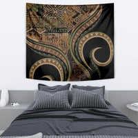 Hawaiian Hibiscus Tribal Vintage Motif Tapestry Ver 8 LT9 - Polynesian Pride