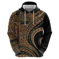 Hawaiian Hibiscus Tribal Vintage Motif Zip Hoodie Ver 8