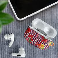 Hawaii Hibiscus Lei AirPods Case Hawaiian Flag Motif