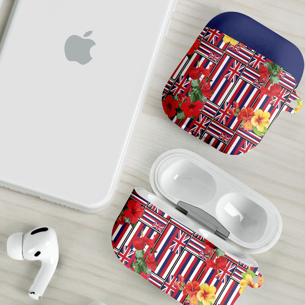 Hawaii Hibiscus Lei AirPods Case Hawaiian Flag Motif