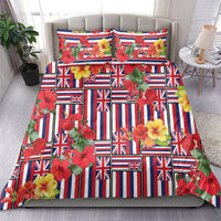 Hawaii Hibiscus Lei Bedding Set Hawaiian Flag Motif
