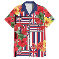 Hawaii Hibiscus Lei Hawaiian Shirt Hawaiian Flag Motif