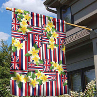 Hawaii Plumeria Lei Garden Flag Hawaiian Flag Motif LT9 - Polynesian Pride