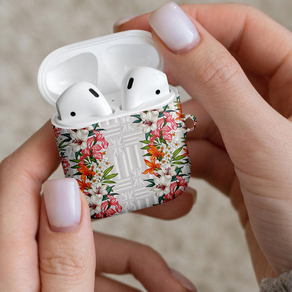 Hawaii Tropical Twist Lei AirPods Case Hawaiian Flag Motif