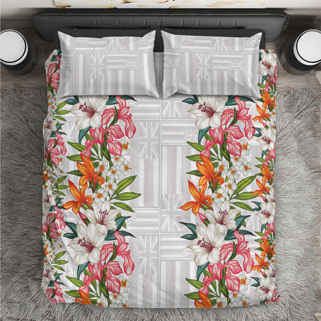 Hawaii Tropical Twist Lei Bedding Set Hawaiian Flag Motif