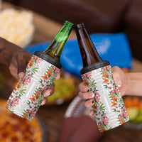 Hawaii Tropical Twist Lei 4 in 1 Can Cooler Tumbler Hawaiian Flag Motif LT9 - Polynesian Pride