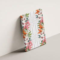Hawaii Tropical Twist Lei Canvas Wall Art Hawaiian Flag Motif