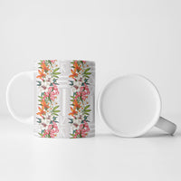 Hawaii Tropical Twist Lei Ceramic Mug Hawaiian Flag Motif