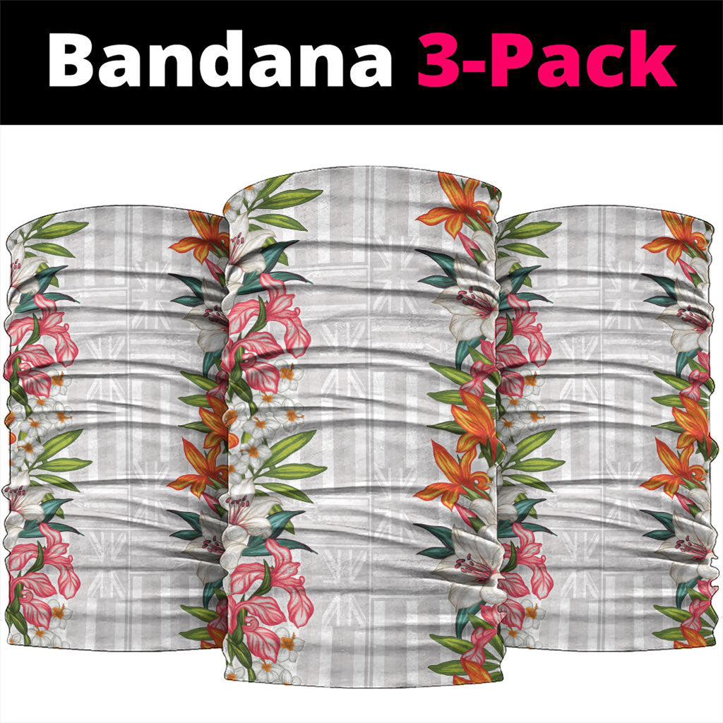 Hawaii Tropical Twist Lei Neck Gaiter Hawaiian Flag Motif