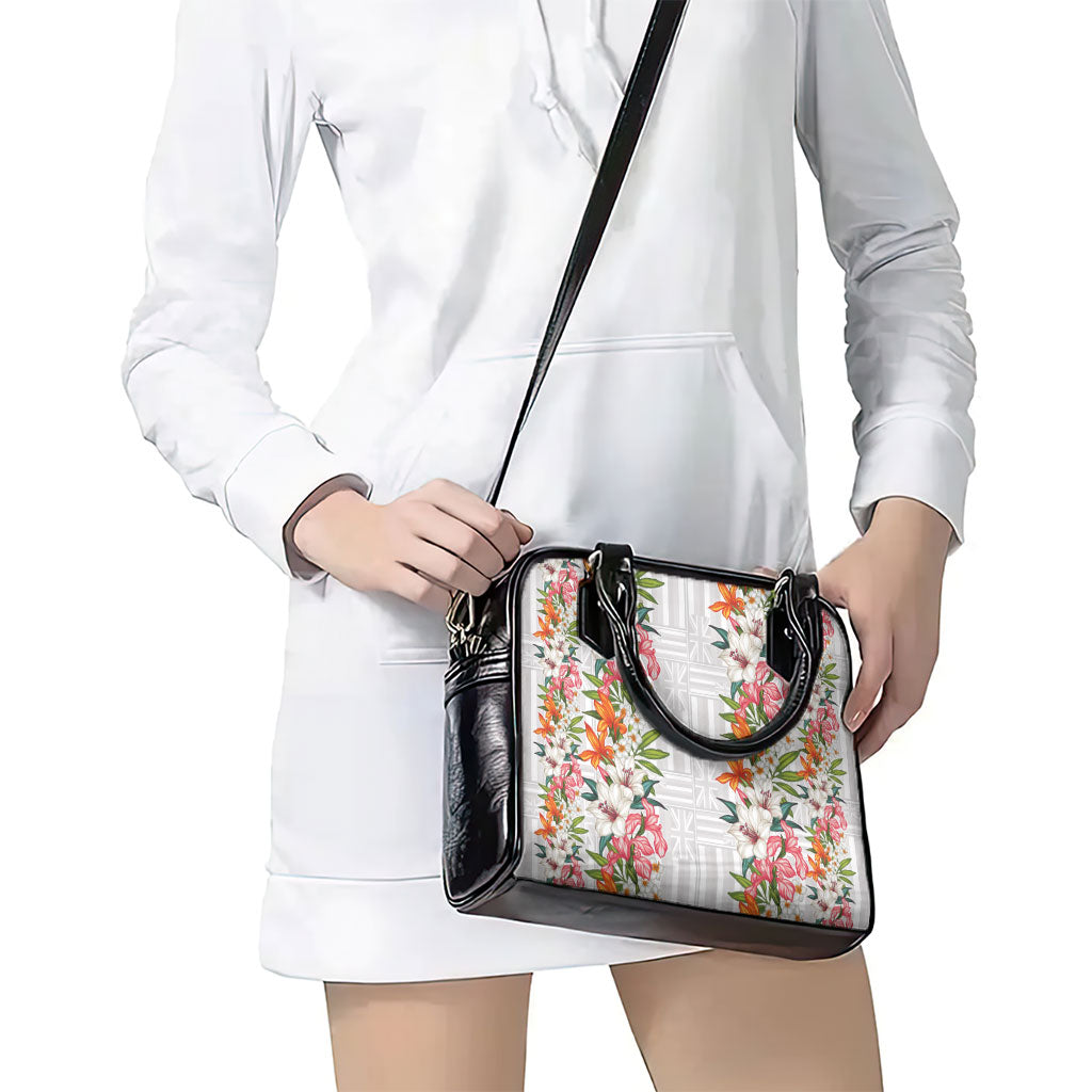 Hawaii Tropical Twist Lei Shoulder Handbag Hawaiian Flag Motif