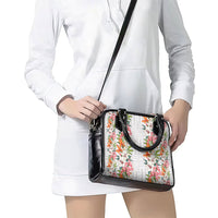 Hawaii Tropical Twist Lei Shoulder Handbag Hawaiian Flag Motif