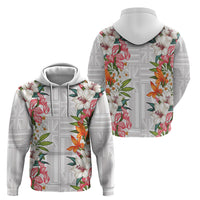 Hawaii Tropical Twist Lei Zip Hoodie Hawaiian Flag Motif