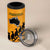 Australia New Zealand Rugby 4 in 1 Can Cooler Tumbler Aboriginal Wallabies and Maori Black Fern Gold Vibe