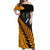 Australia Wallabies and Aotearoa Rugby Off Shoulder Maxi Dress Kangaroo Black Fern Maori Gold Vibe LT9 Women Gold - Polynesian Pride