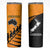 Australia New Zealand Rugby Skinny Tumbler Aboriginal Wallabies and Maori Black Fern Gold Vibe