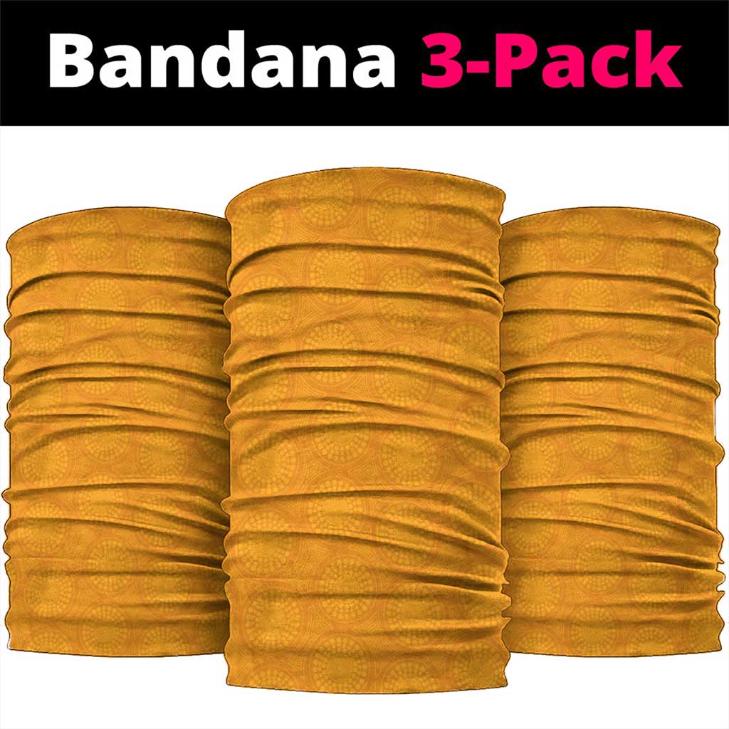 Australia New Zealand Rugby Neck Gaiter Gold Aboriginal Wallabies and Maori Black Fern - Polynesian Pride