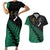 Australia Wallabies and Aotearoa Rugby Couples Matching Short Sleeve Bodycon Dress and Hawaiian Shirt Kangaroo Black Fern Maori Green Vibe LT9 Green - Polynesian Pride