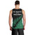 Australia Wallabies and Aotearoa Rugby Men Tank Top Kangaroo Black Fern Maori Green Vibe LT9 - Polynesian Pride