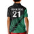 Custom Australia Wallabies and Aotearoa Rugby Kid Polo Shirt Kangaroo Black Fern Maori Green Vibe LT9 - Polynesian Pride