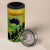 Australia New Zealand Rugby 4 in 1 Can Cooler Tumbler Aboriginal Wallabies and Maori Black Fern Gradient Vibe