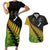 Australia Wallabies and Aotearoa Rugby Couples Matching Short Sleeve Bodycon Dress and Hawaiian Shirt Kangaroo Black Fern Maori Gradient Vibe LT9 Gradient - Polynesian Pride