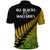 Australia New Zealand Rugby Polo Shirt Aboriginal Wallabies and Maori Black Fern Gradient Vibe LT9 - Polynesian Pride