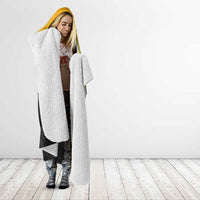 Australia New Zealand Rugby Hooded Blanket Gradient Aboriginal Wallabies and Maori Black Fern - Polynesian Pride