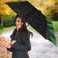 Australia New Zealand Rugby Umbrella Gradient Aboriginal Wallabies and Maori Black Fern - Polynesian Pride