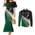 South Africa and Aotearoa Rugby Couples Matching Mermaid Dress and Long Sleeve Button Shirts Springboks Black Fern Maori Vibe LT9 Black - Polynesian Pride