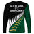 South Africa and Aotearoa Rugby Long Sleeve Shirt Springboks Black Fern Maori Vibe LT9 - Polynesian Pride