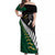 South Africa and Aotearoa Rugby Off Shoulder Maxi Dress Springboks Black Fern Maori Vibe LT9 Women Black - Polynesian Pride