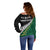 South Africa and Aotearoa Rugby Off Shoulder Sweater Springboks Black Fern Maori Vibe LT9 - Polynesian Pride