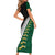 South Africa and Aotearoa Rugby Short Sleeve Bodycon Dress Springboks Black Fern Maori Vibe LT9 - Polynesian Pride