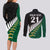 Custom South Africa and Aotearoa Rugby Couples Matching Long Sleeve Bodycon Dress and Long Sleeve Button Shirts Springboks Black Fern Maori Vibe LT9 - Polynesian Pride