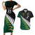 Custom South Africa and Aotearoa Rugby Couples Matching Short Sleeve Bodycon Dress and Hawaiian Shirt Springboks Black Fern Maori Vibe LT9 Black - Polynesian Pride