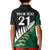 Custom South Africa and Aotearoa Rugby Kid Polo Shirt Springboks Black Fern Maori Vibe LT9 - Polynesian Pride