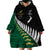 Custom South Africa and Aotearoa Rugby Wearable Blanket Hoodie Springboks Black Fern Maori Vibe LT9 - Polynesian Pride